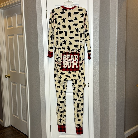 Black Bear Unisex Adult Onesie (L) - Picture 3 of 8